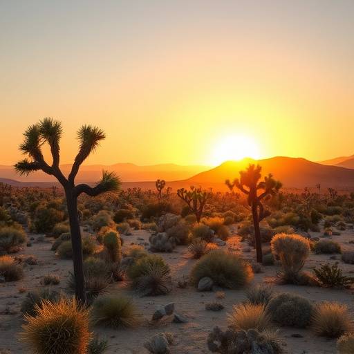 Joshua Tree National Park - Desert landscape with Joshua Trees